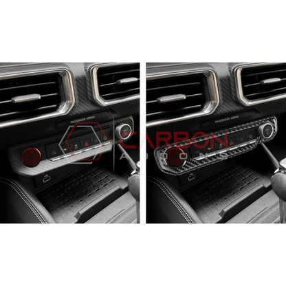 2024+ S650 Mustang Real Carbon Fiber Start and Control Button Trim Overlay