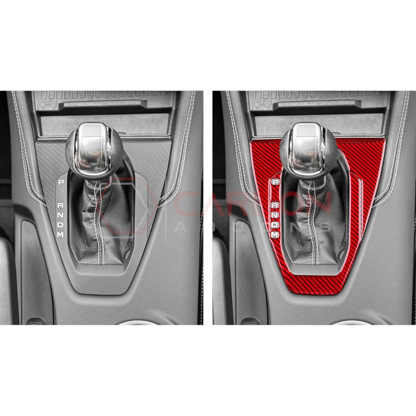 2024+ S650 Mustang Real Carbon Fiber Gear Shifter Trim Overlay