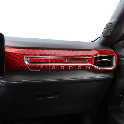 2024+ S650 Mustang Real Carbon Fiber Passenger Side Dashboard Trim Overlays