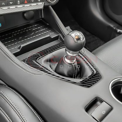 2024+ S650 Mustang Real Carbon Fiber Gear Shifter Trim Overlay