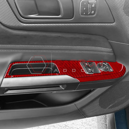 2024+ S650 Mustang Real Carbon Window switch Trim Overlay
