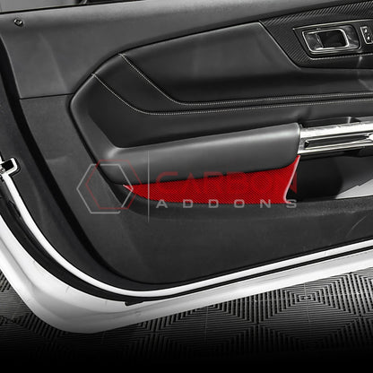 2024+ S650 Mustang Real Carbon Fiber Door Lower Panel Trim Overlay