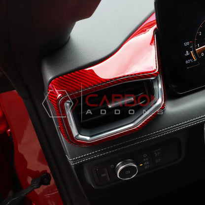 2024+ S650 Mustang Real Carbon Fiber Driver Side Dashboard Trim Overlays