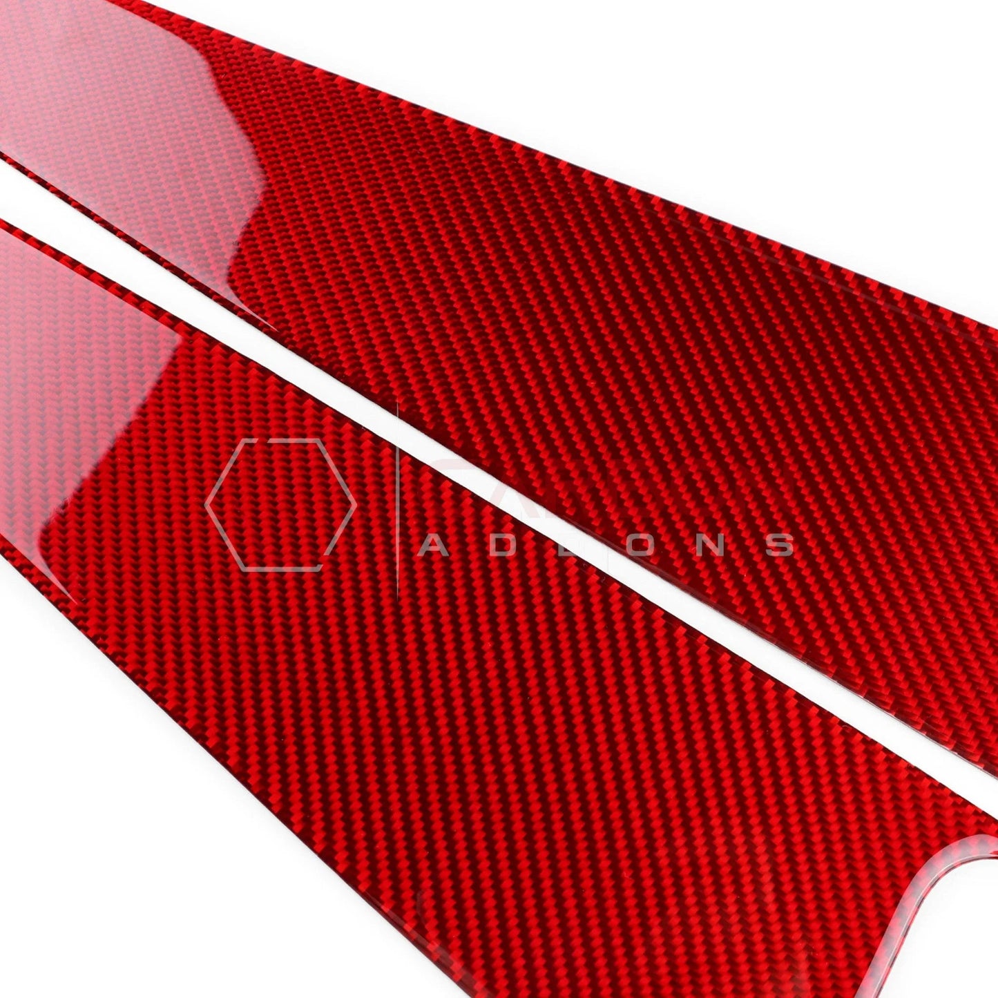 2024+ S650 Mustang Real Carbon Fiber Door Lower Panel Trim Overlay