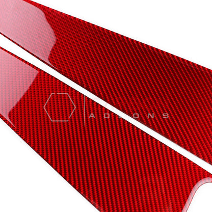 2024+ S650 Mustang Real Carbon Fiber Door Lower Panel Trim Overlay