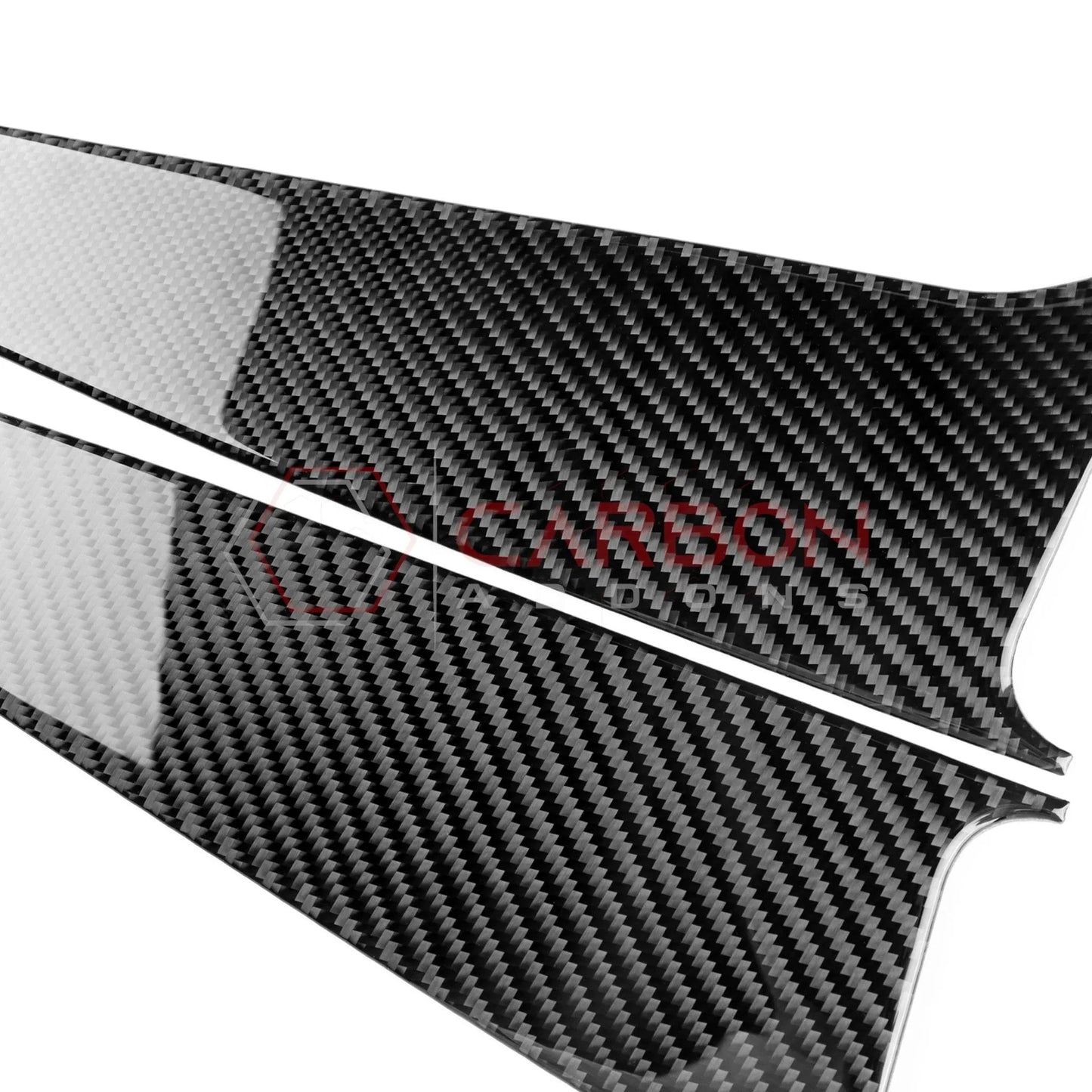2024+ S650 Mustang Real Carbon Fiber Door Lower Panel Trim Overlay