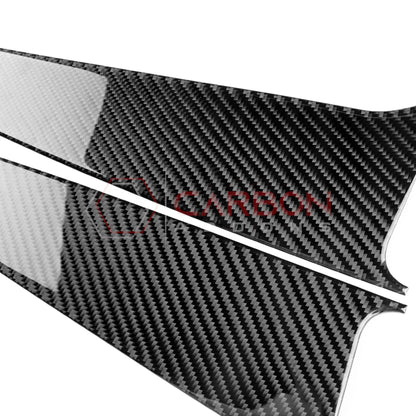 2024+ S650 Mustang Real Carbon Fiber Door Lower Panel Trim Overlay