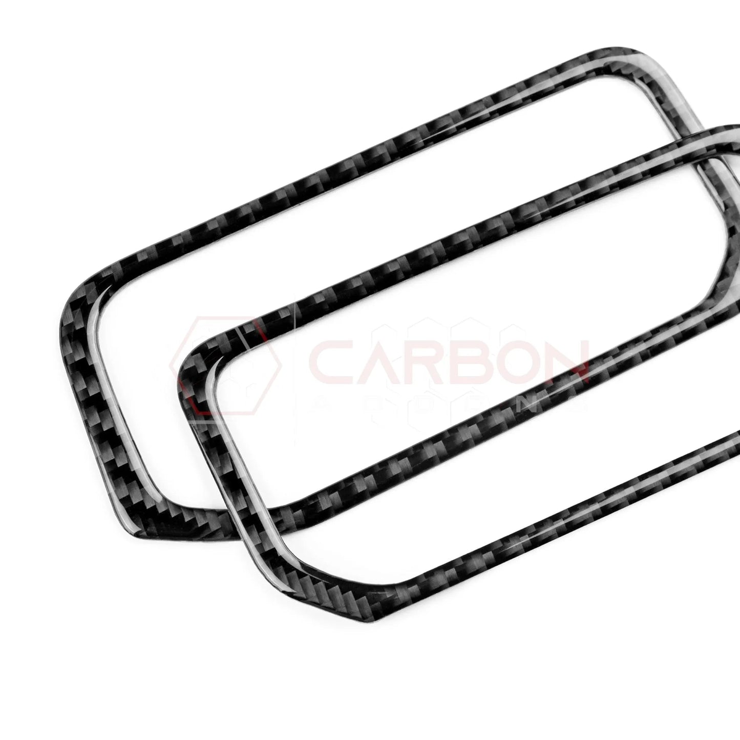 2024+ S650 Mustang Real Carbon Fiber Center AC Vent Frame Overlay