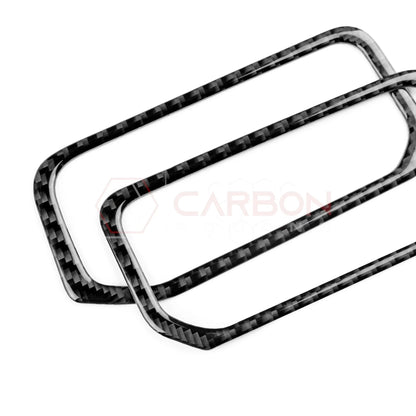 2024+ S650 Mustang Real Carbon Fiber Center AC Vent Frame Overlay