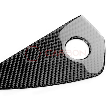 Real Carbon Fiber Dashboard Side Panel Trim Overlay for 2024+ Ford Mustang