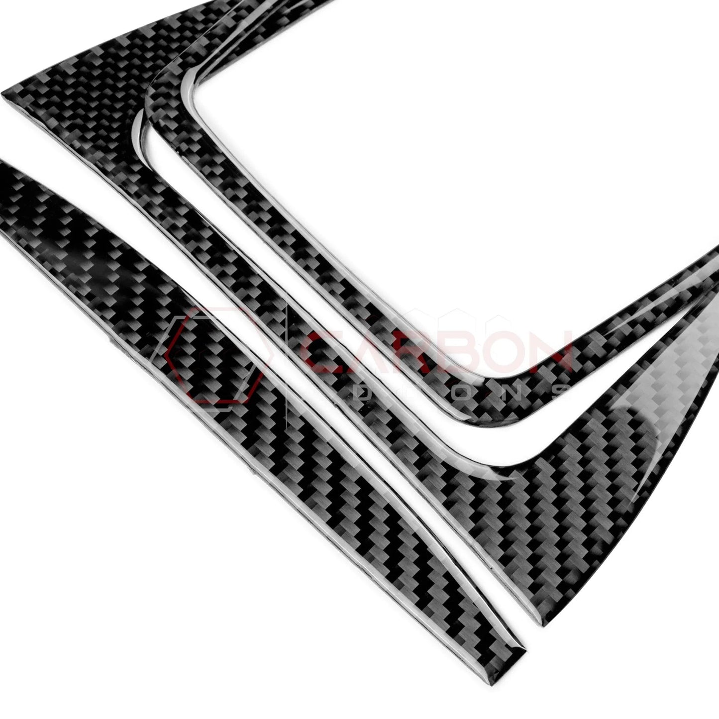 2024+ S650 Mustang Real Carbon Fiber Gear Shifter Trim Overlay