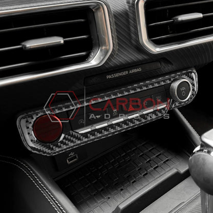 2024+ S650 Mustang Real Carbon Fiber Start and Control Button Trim Overlay