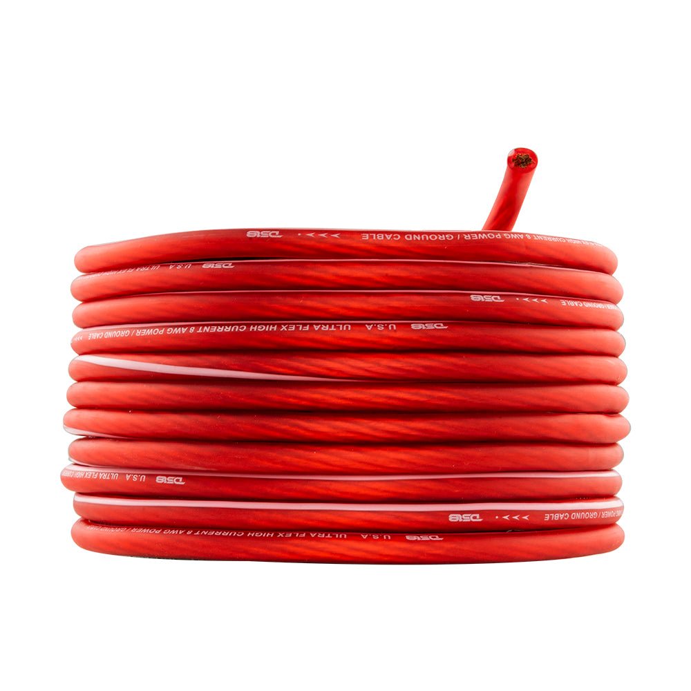 4-GA Ultra Flex Power Wire 5ft Black And 20ft Red