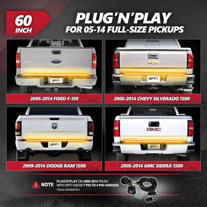 Redline Parlux Triple Row Tailgate Light Bar with Reverse & Sequential Turn Signals