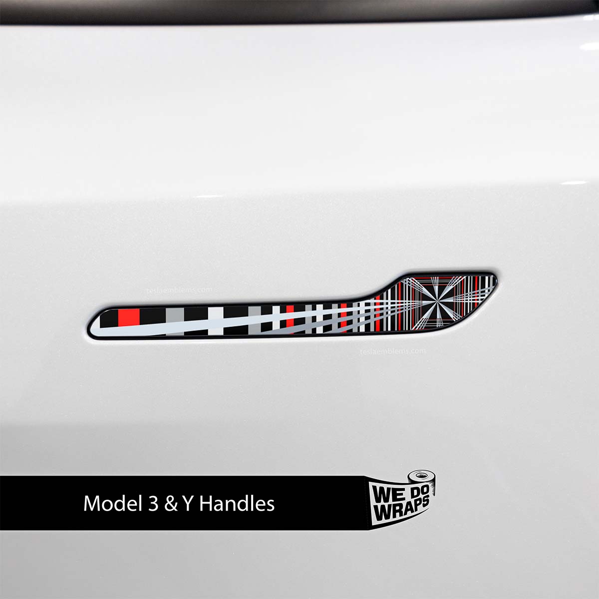 Tesla Plaid Performance Mode Tesla Door Handle Decals (4pcs)