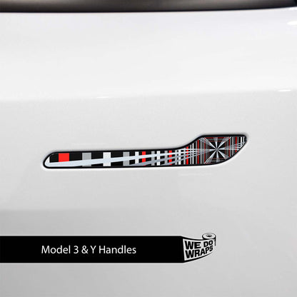 Tesla Plaid Performance Mode Tesla Door Handle Decals (4pcs)