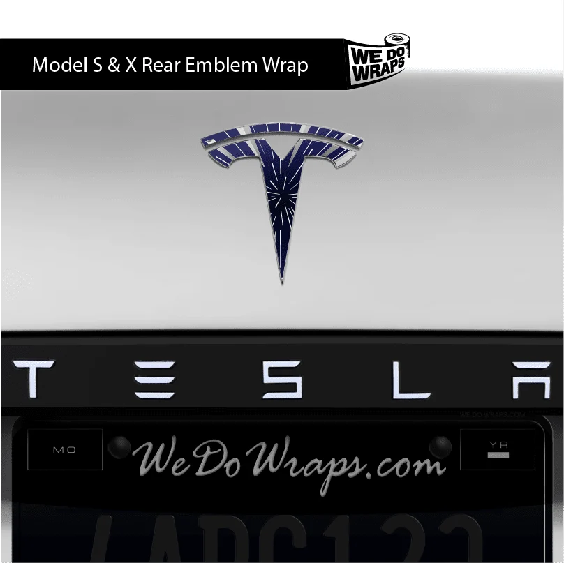 Insane Performance Mode Tesla Emblem Decals (Front + Back) | Model S