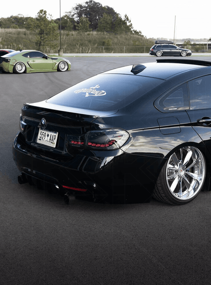 BMW F32 F36 F82 F33 F83 4 Series - Double Dragon Scale Black LED Tail lights (2013 - 2018)