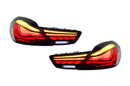 BMW 6 Series F12 F13 F06 Smoke and Red GTS OLED Style Taillights (2011-2018)