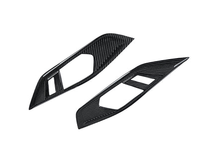AutoTecknic Dry Carbon Interior Door Handle Trim Set - BMW G22 4-Series