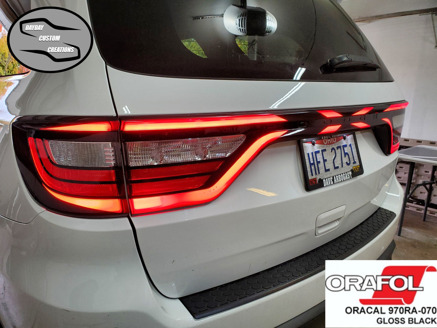 14-25 Dodge Durango Taillight Decal Design 8