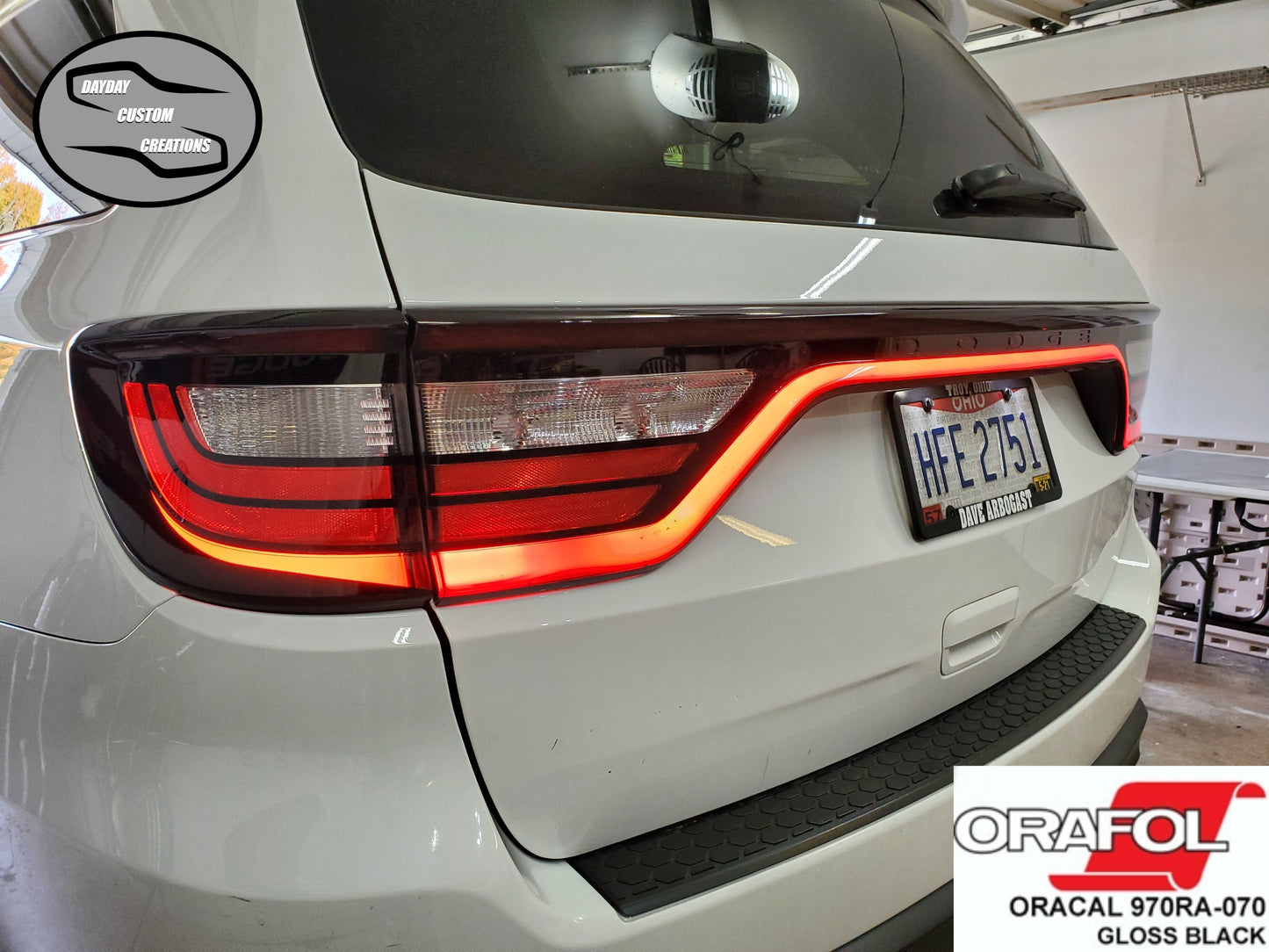 14-26 Dodge Durango Taillight Decal Design 11
