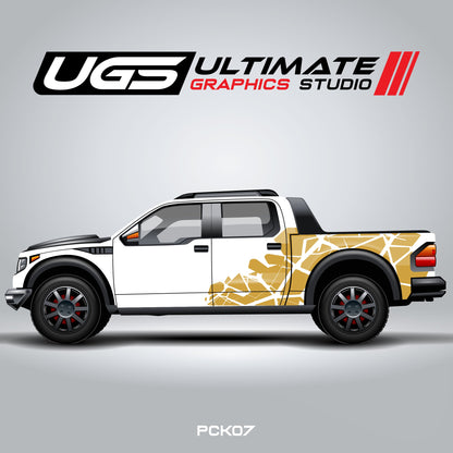 Pickup Truck Scratched Mark Graphics