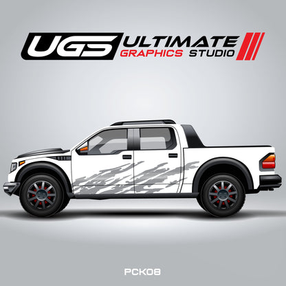 Pickup Truck Dirt Mark Graphics