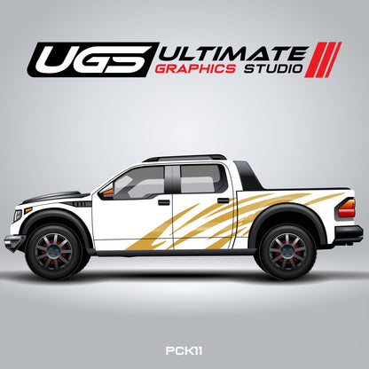 Pickup Curved Lines Graphics