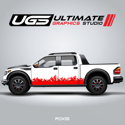 Pickup Side Mountain Graphics