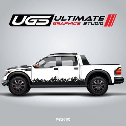 Pickup Side Mountain Graphics