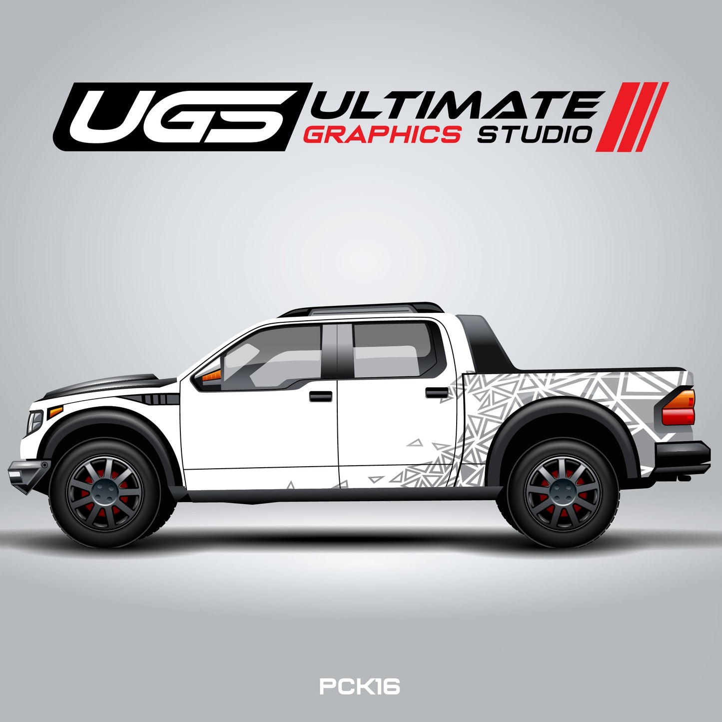 Pickup Truck Side Abstract Pattern Graphics