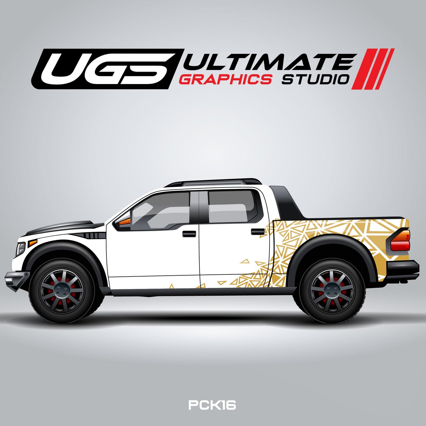 Pickup Truck Side Abstract Pattern Graphics