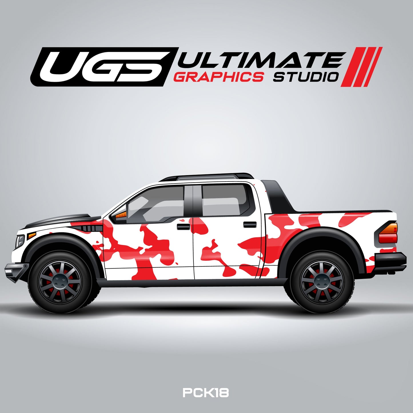 Pickup Truck Camouflage Pattern one color Graphics