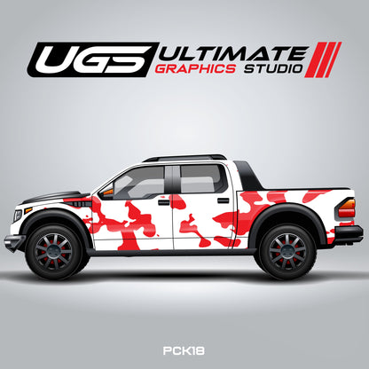 Pickup Truck Camouflage Pattern one color Graphics