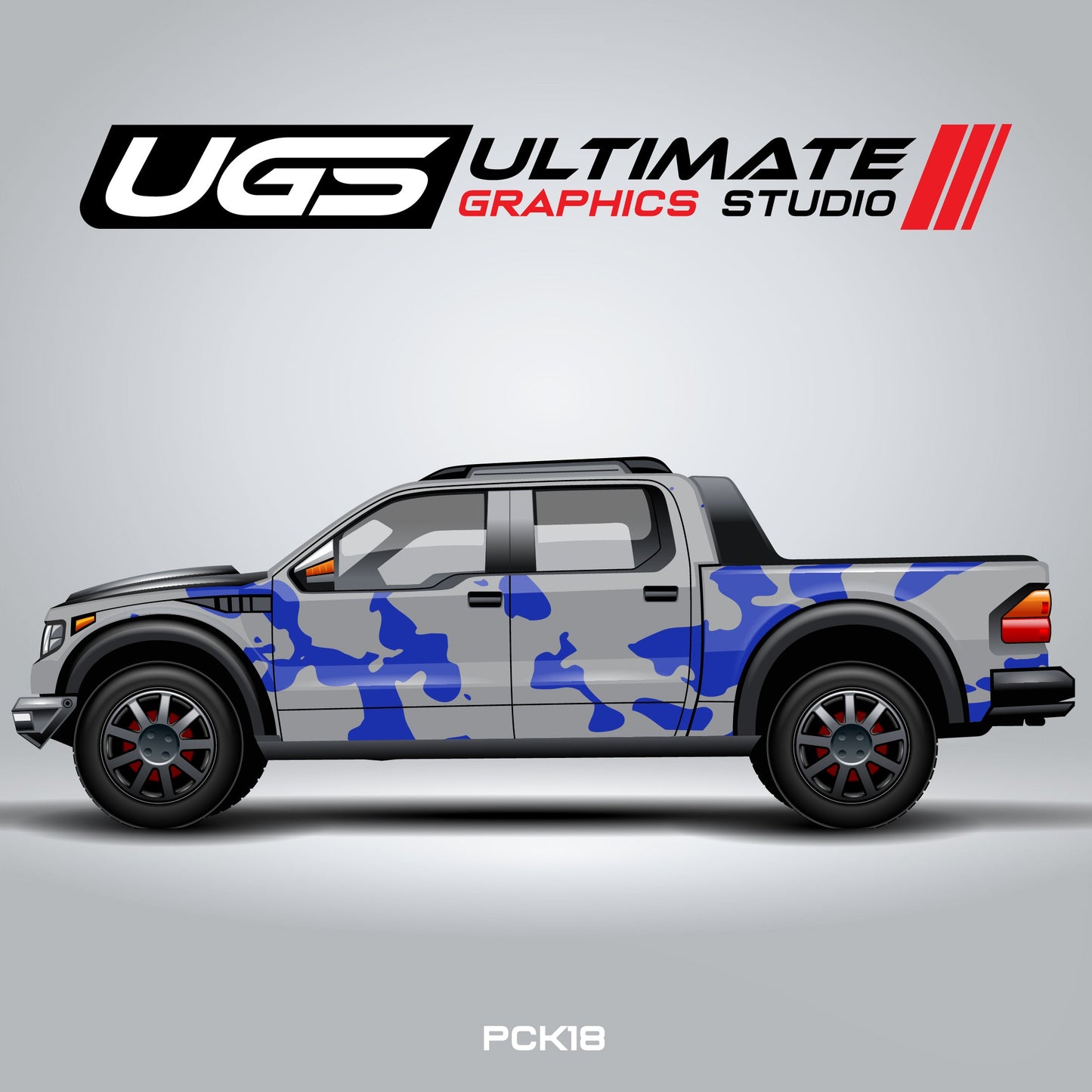 Pickup Truck Camouflage Pattern one color Graphics