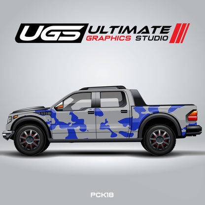 Pickup Truck Camouflage Pattern one color Graphics