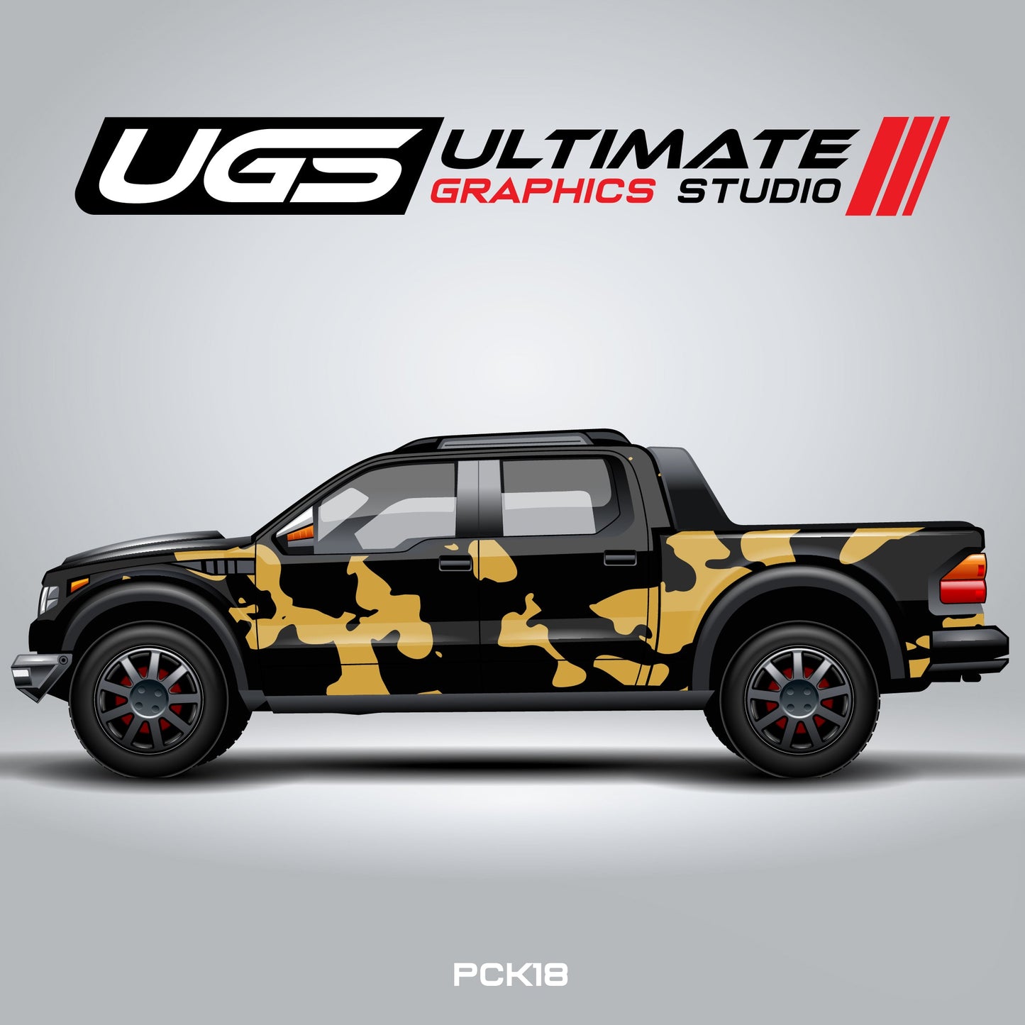 Pickup Truck Camouflage Pattern one color Graphics
