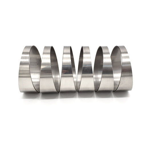 1.500" 16ga Tight Radius (1D) Pie Cut 304 Stainless (90° Bend - 6 Pieces Total)