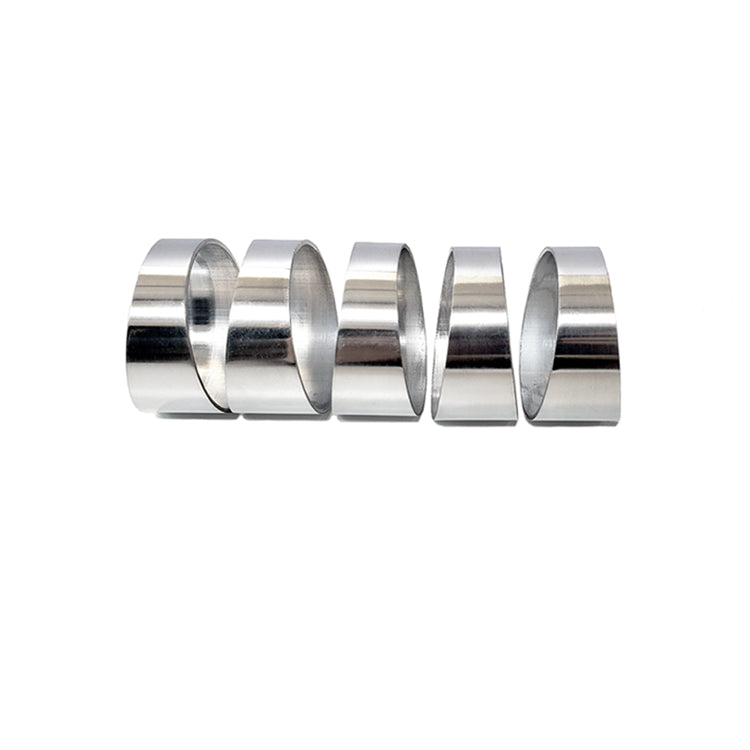 4.000" 16ga Long Radius (1.5D) Pie Cut - Polished OD - Aluminum (45° Bend - 5 Pieces Total)