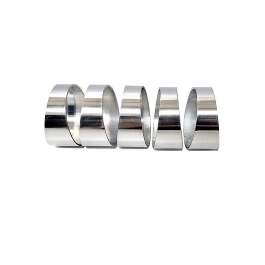 3.000" 16ga Long Radius (1.5D) Pie Cut - Polished OD - Aluminum (45° Bend - 5 Pieces Total)
