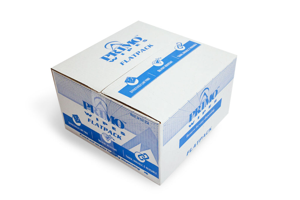 Primo® Wipes White Folded Shop Towels | 12" x 13" Lint Free Spunlace Wipes (600/case)