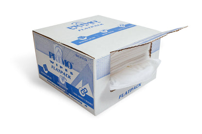 Primo® Wipes White Folded Shop Towels | 12" x 13" Lint Free Spunlace Wipes (600/case)