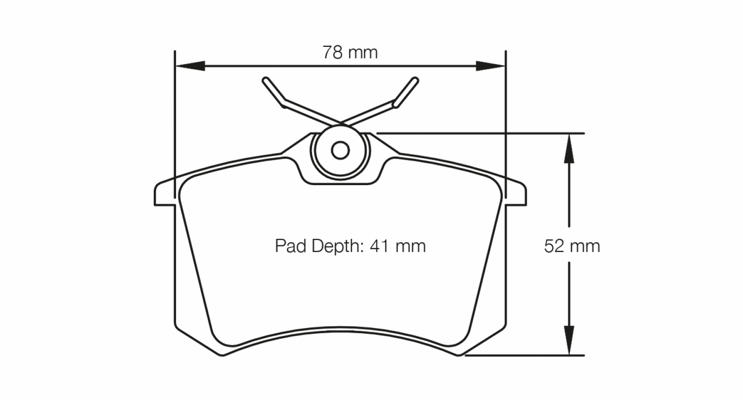 PAGID Racing Pagid Audi A3 1.8 20V Rear Brake Pads 1158-RSL29