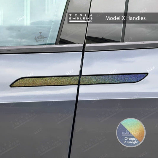 3M Satin Psychedelic Flip Tesla Door Handle Decals (4pcs)