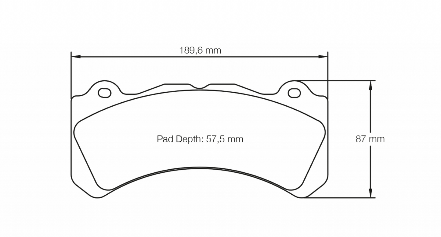 PAGID Racing Pagid Racing 8062 RSL1 Compound Brake Pads 8062-RSL1