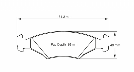 PAGID Racing Pagid Racing 4823 RS42 Compound Brake Pads 4823-RS42