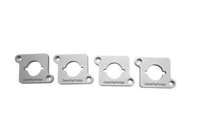 CNC Billet 1.8T to 2.0T / R8 Coil Pack Adapters Spacers VW GTI JETTA GOLF PASSAT | AUDI A4 A6 TT | Silver