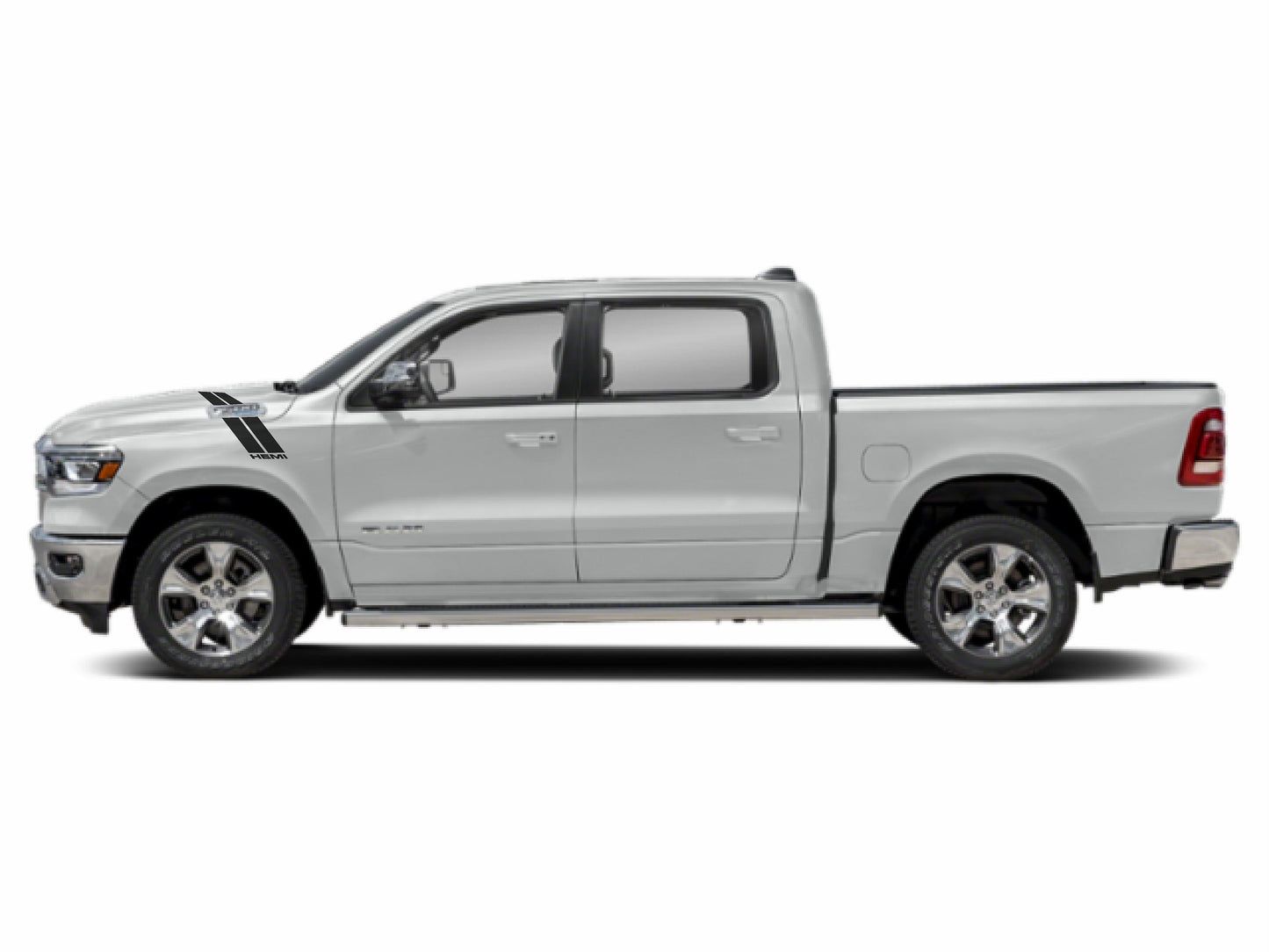 "HEMI" Fender Slash Decals for 2019-2024 Dodge Ram 1500 (x2)