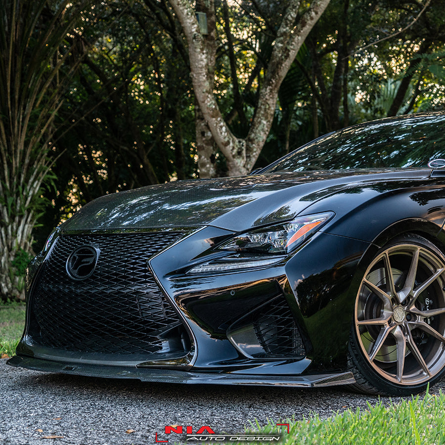 NIA Lexus RC-F NIA Carbon Fiber Front Splitter lip body Kit (2015-19) RCF15-FS-CF